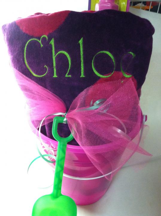 Beach Bucket with personalized