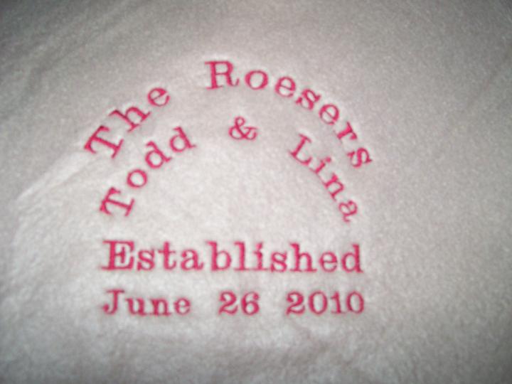 Wedding blanket