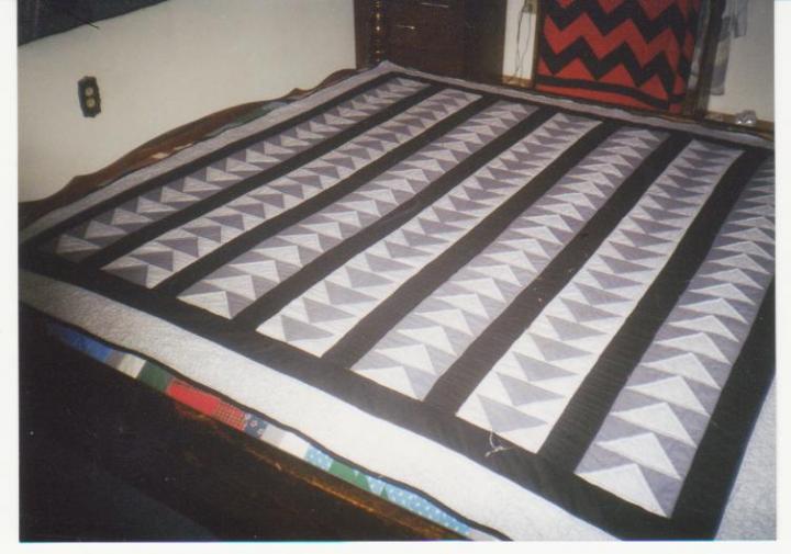 Flying geese quilt