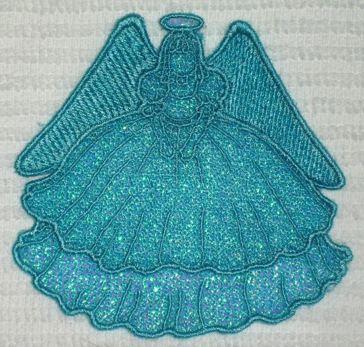 Blue Mylar Angel