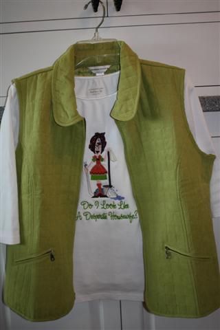 Vest and shirt to match