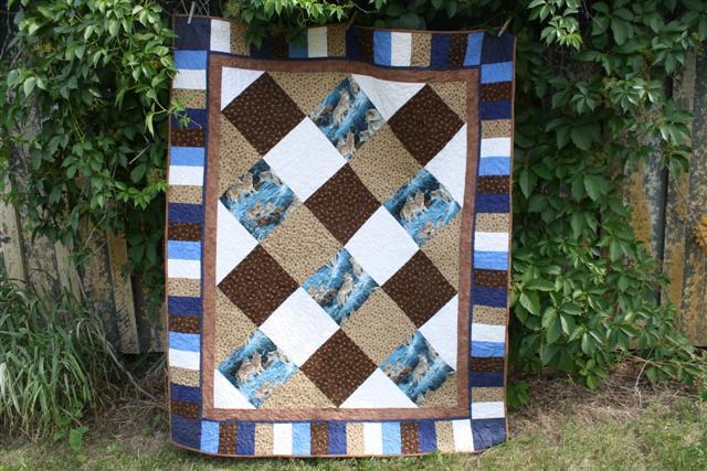 Wolf quilt for a friend