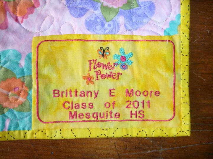 Niece's Graduation Quilt