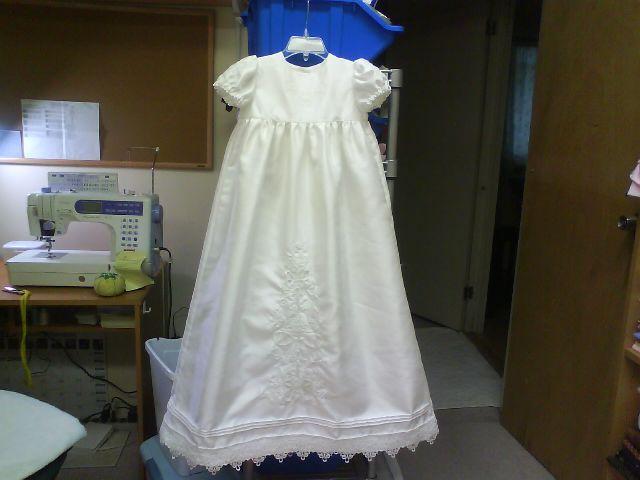 Claire's baptism dress