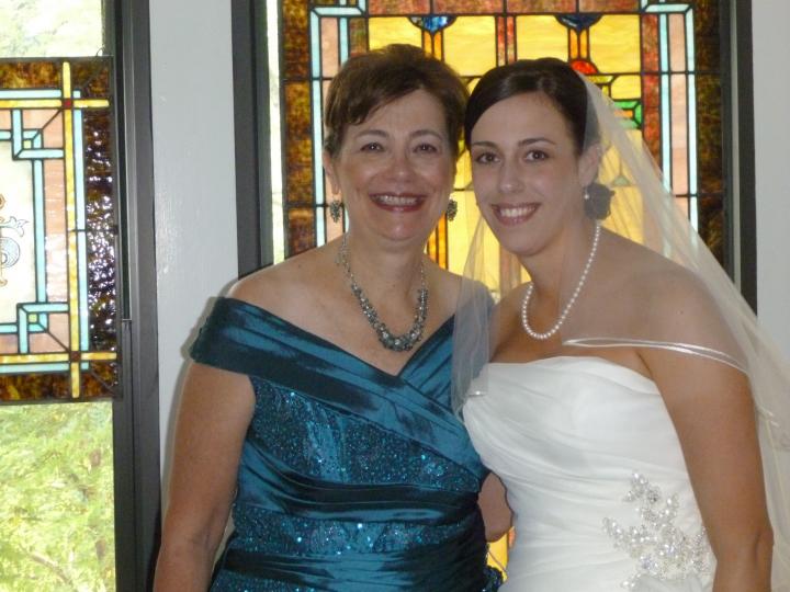 The bride and her mom