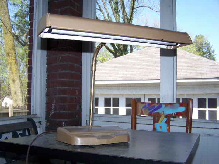 Garage sale desk lamp